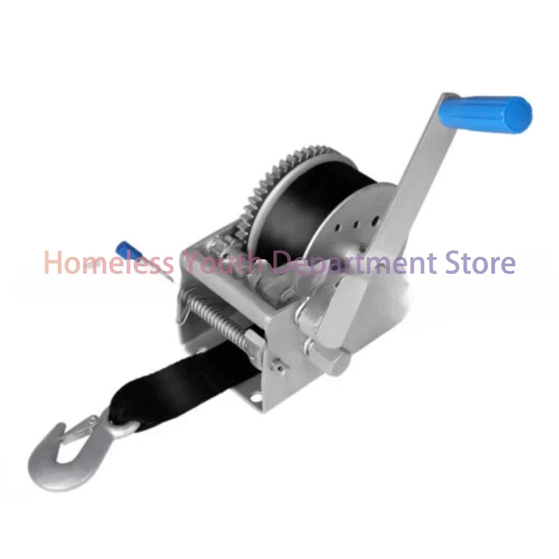 Boat Trailer Hand Winch 4WD 3000Kg/6615Lb Manual Car Webbing Strap 3 Speed