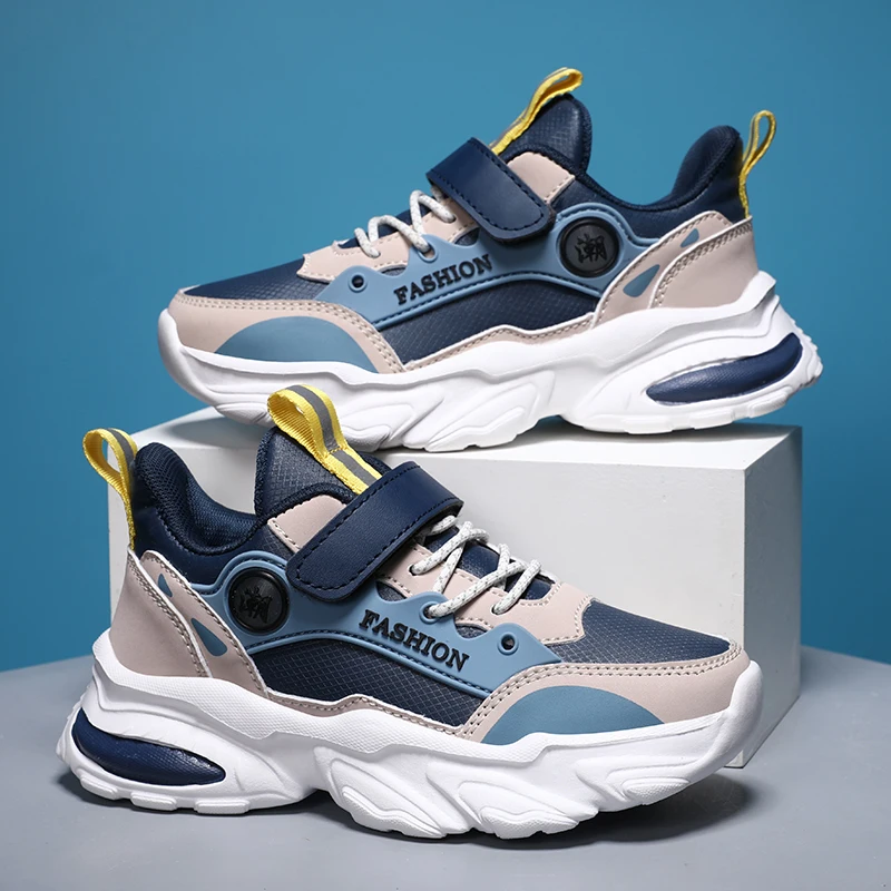 

Children Sports Shoes Leather Upper Soft Sole Running Shoes Summer New Breathable Anti Slip Daily Wear Outdoor Walking Shoes