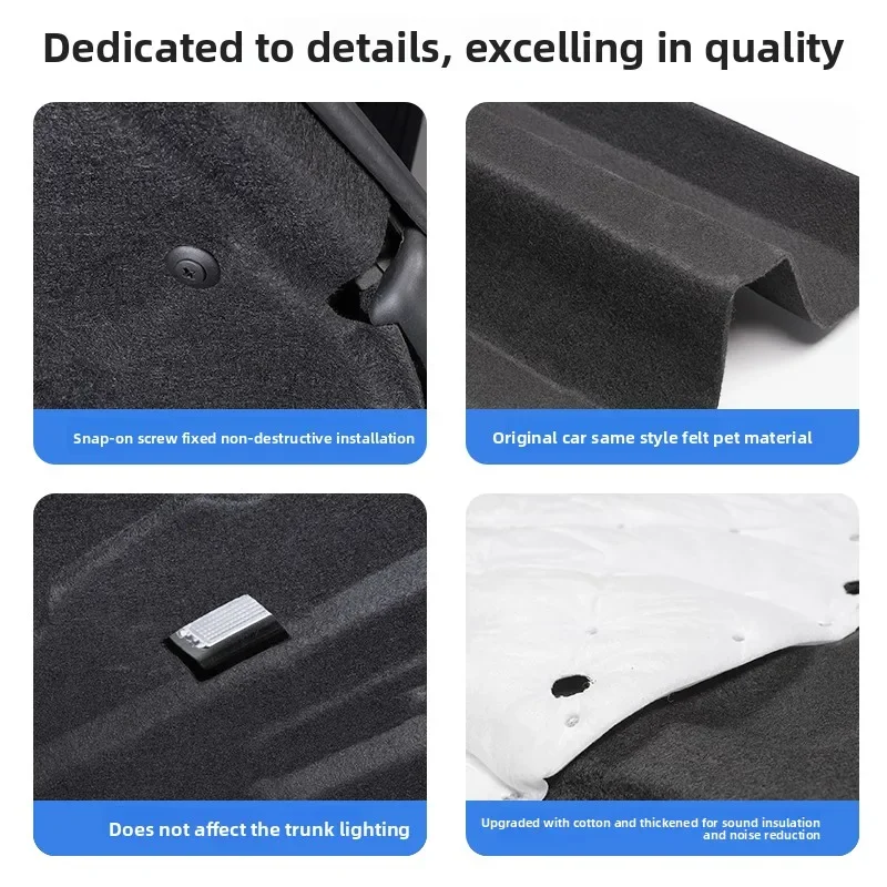 For VW Magotan B9/Volkswagen Passat Trunk soundproof cotton - heat-insulating cotton tail box noise reduction buckle fixation