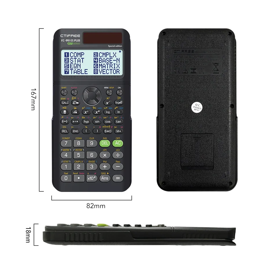 FX-991ES Plus 2nd Function Calculator: Student Scientific Calculator for Matrices, Complex Numbers, and Solving Equations