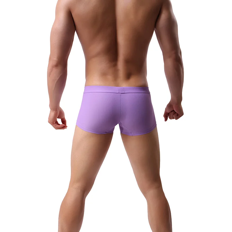 2 teile/los Männer mit niedriger Taille sexy elastische enge Boxershorts mit atmungsaktiven Sport u konvexe Tasche Boxer