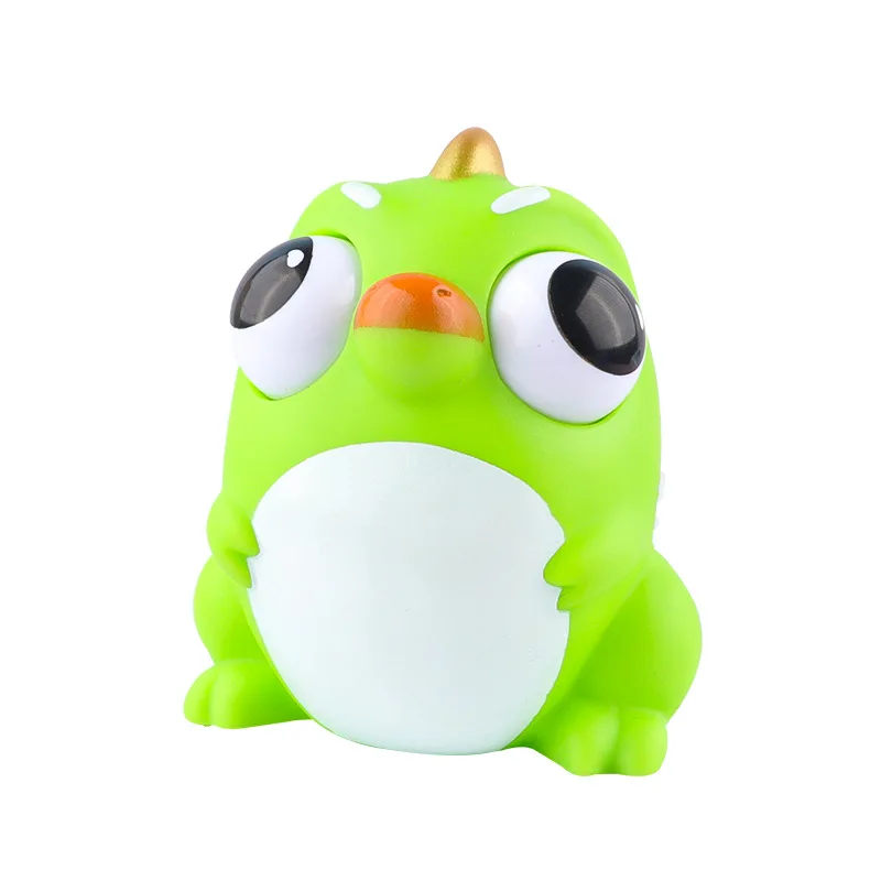 Cartoon Animal Eyeball Burst Squeeze Sensory Toy Tyrannosaurus Rex Pinch Squishy Toy Kids Decompression Fidget Funny Gift