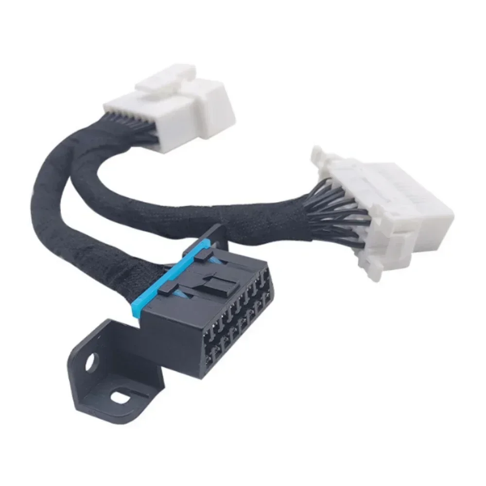 NEW 16pin OBD2 Splitter Extension Cable one Male to Two Female Y Cable OBD splitter extension ToolElectronic Wire Connector Tool