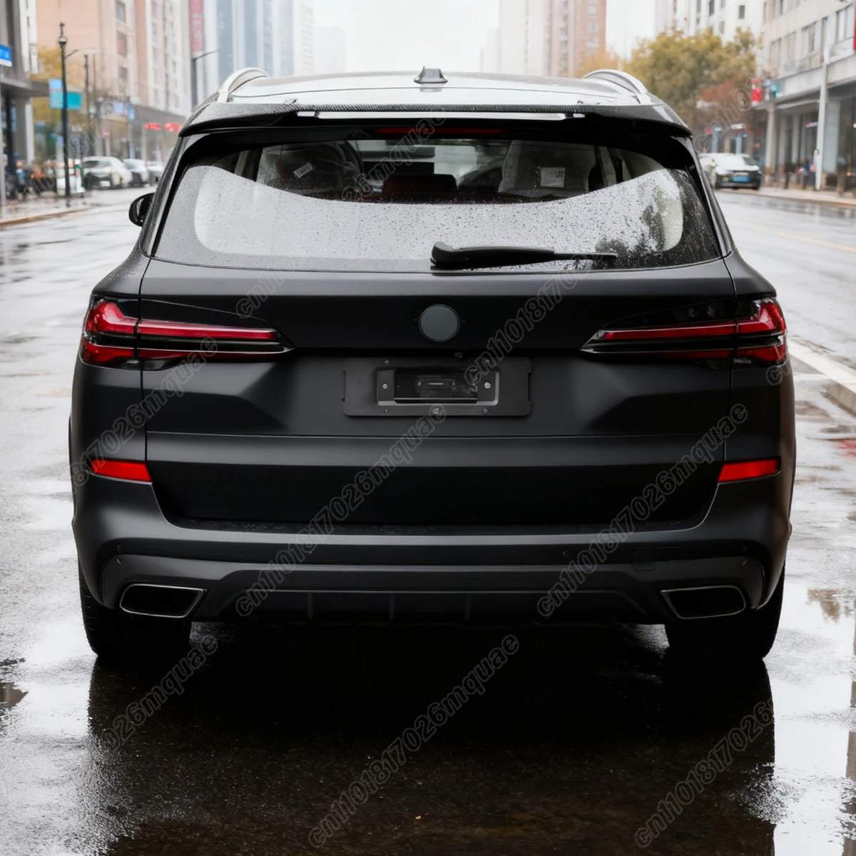 ل BMW X5 G05 30d 40d 40i 45e M50i M50d 2019 2020 2021 2022 2023 2024 2025 السيارات الخلفي سقف سبويلر مجلس طقم تزيين #3