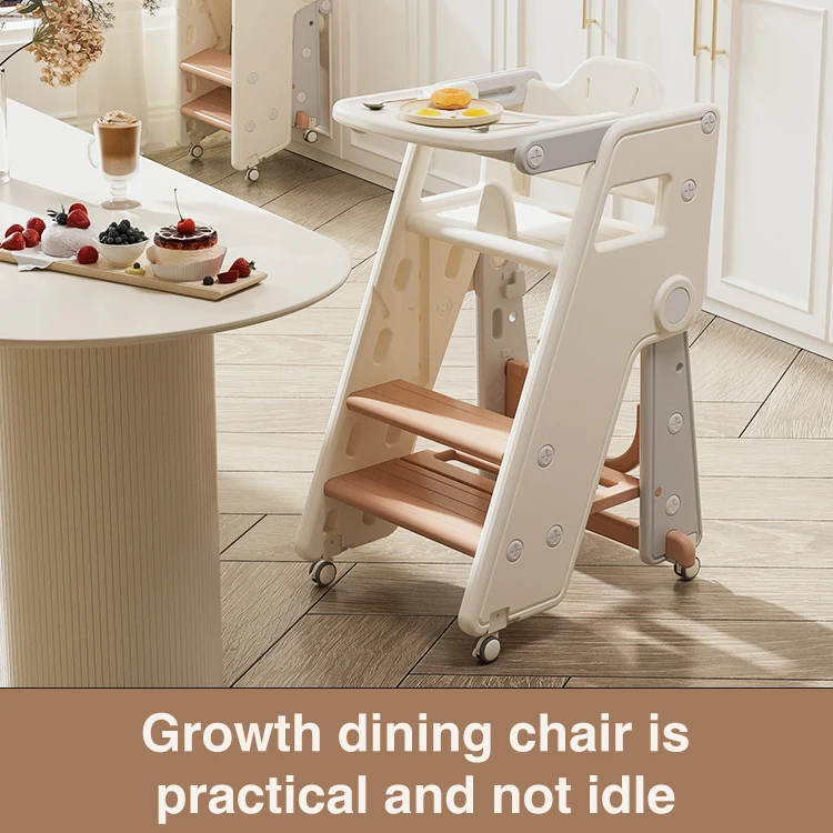 Wholesale Chlidrens Dining Table High Chair Kids Kitchen Step Stool Toddler Learning Tower Foldable Dining Chairs for Kids