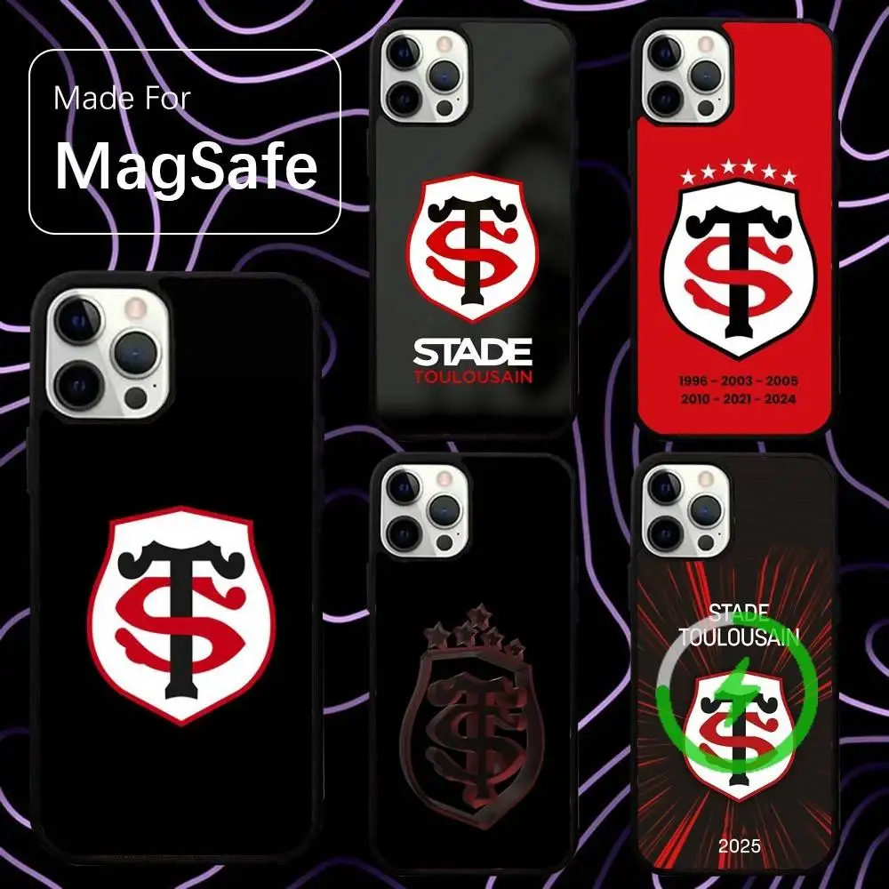 

Stade-Toulousain Phone Case For iPhone 16,15,14,13,12,11,Pro,Max,Plus,Mini,SE Rugby French Magsafe Magnetic Wireless Charging