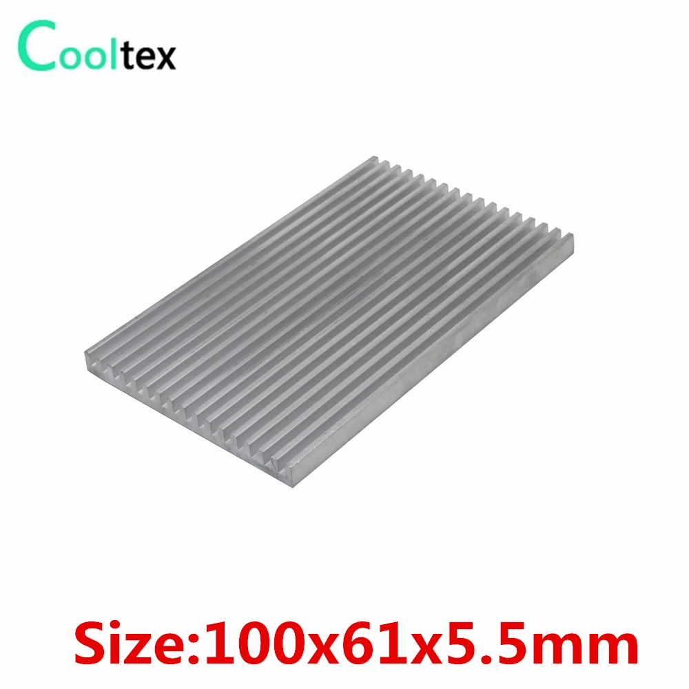 (Special Offer) 100x61x5.5mm Aluminum Heatsink Radiator Heat Sink  for Chip RAM LED IC Electronic cooler cooling