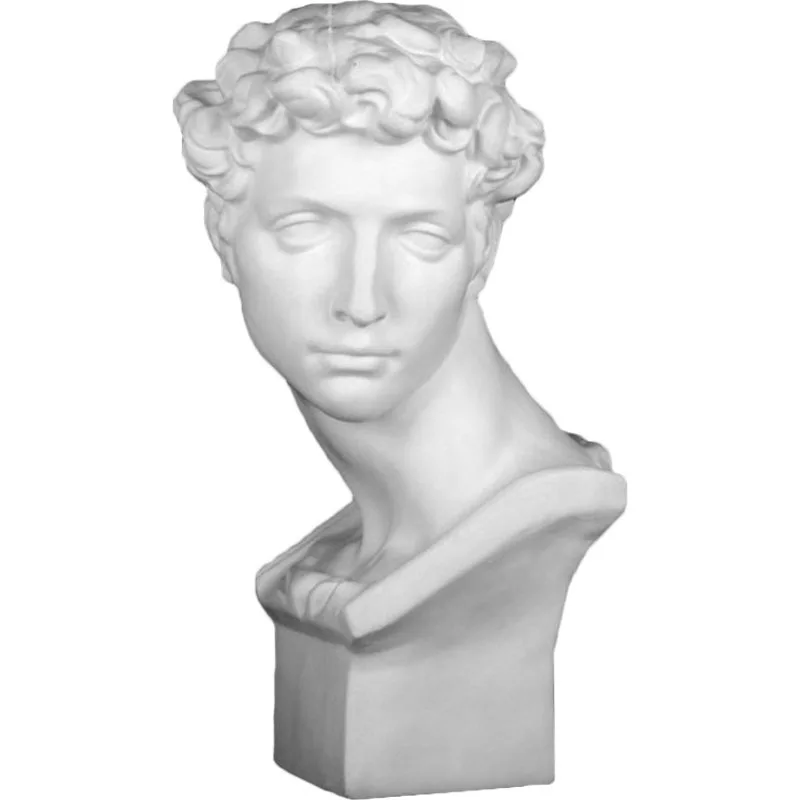 

Wei гипсовая статуя 62 см голова художественный эскиз фигурка Giuliano de Medici скульптура орнамент