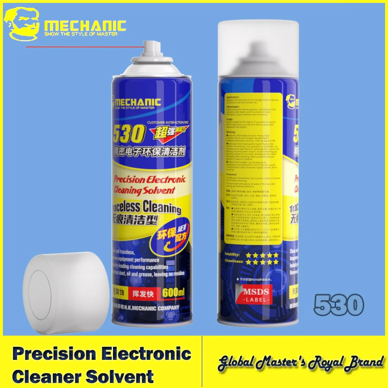 【MECHANIC】 530 600ML Electronic Cleaner Big Capacity Dust Oil Cleaning For Keyboard computer Mobile Phone screen Repair Cleaning