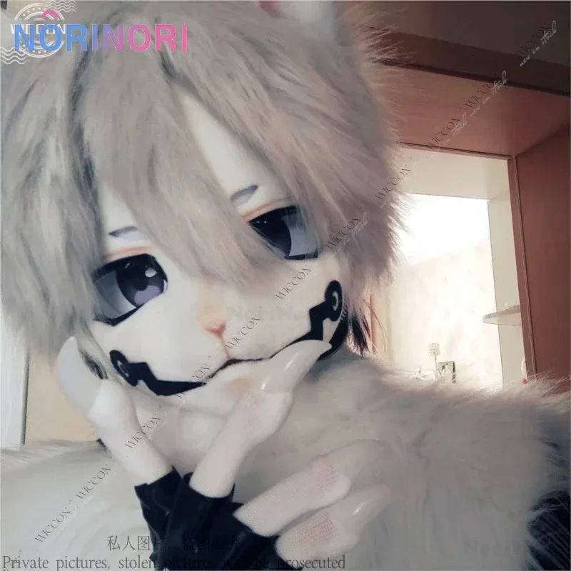 Furry Gloves Kig Fursuit Kigurumi Cosplay Plush Gloves Summer Gloves Claw Black White Multicolor Claw Cute Cool Furry Party Gift