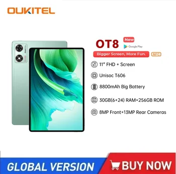 Oukitel OT8 11 pollici 4G Tablet Pc FHD + Display 6GB RAM 256GB ROM 8800mAh Android 13 Tablet 13MP Fotocamera posteriore Tablet Pad