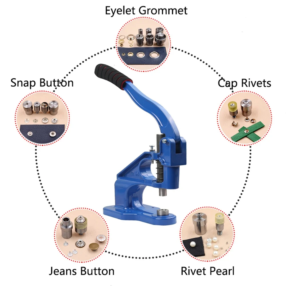 Aluminum hand press button press machine leather tool hand press metal mold button accessories button press machine mold