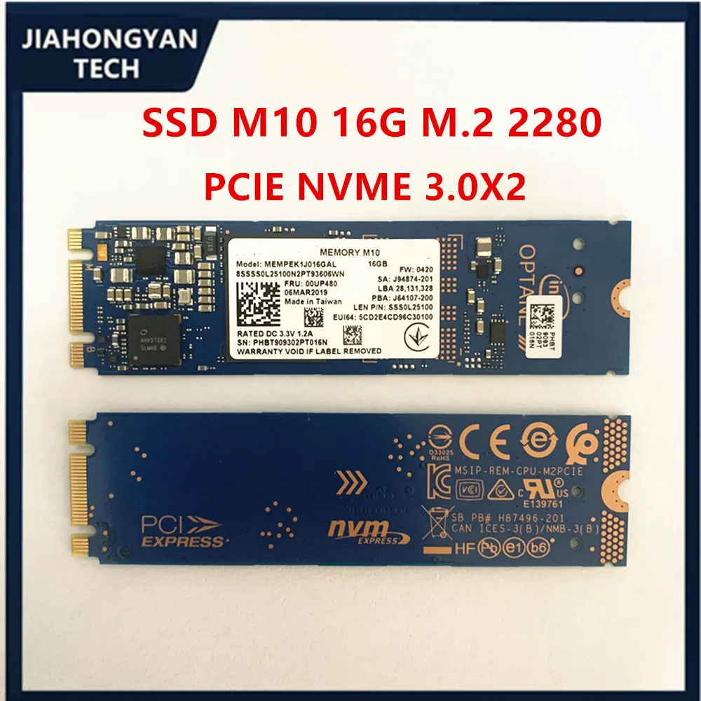 New Original M10 SSD M.2 2280 2242 SSD 64GB 32GB 16GB PCIE  NVMe3.0X2  Internal Solid State Drive For Intel Optane Memory