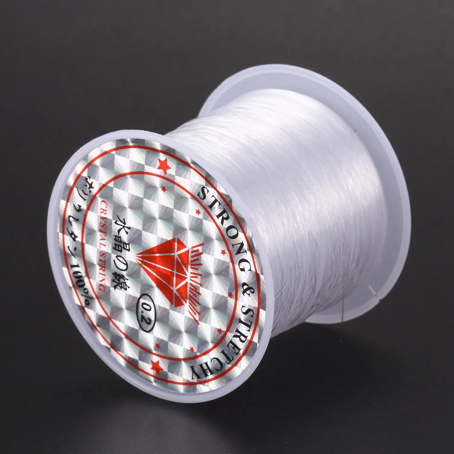 0.2mm Diameter Clear Nylon Fish Fishing Spool Beading String