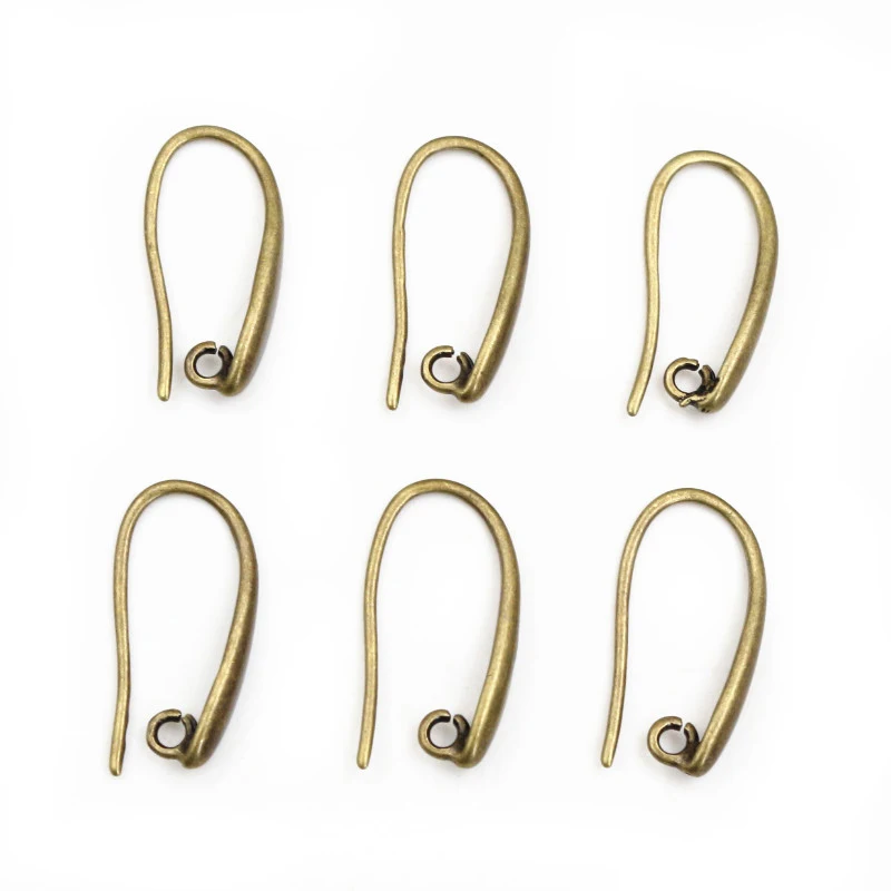 20x11mm 10pcs High Quality 7 Colors Plated Brass French Earring Hooks Wire Earrings Clasps Settings Base Settings Whole Sale
