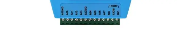 ADM-4586 Módulo de Adquisición de E/S de 8 Canales con Entrada de Corriente 4-20mA, 4 Entradas de Valor de Interruptor y 2 Salidas de Relé, RS485