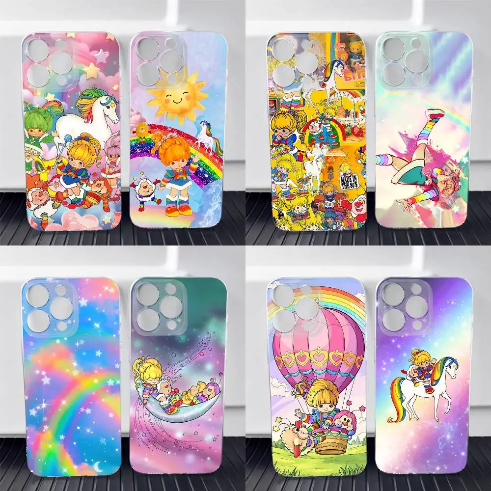 

R-Rainbow B-Brite Phone Case For iPhone 17,16,15,14,13,12,11 Pro,Max,Plus,X,XS,XR,SE4,E Mini Transparent Soft Cover
