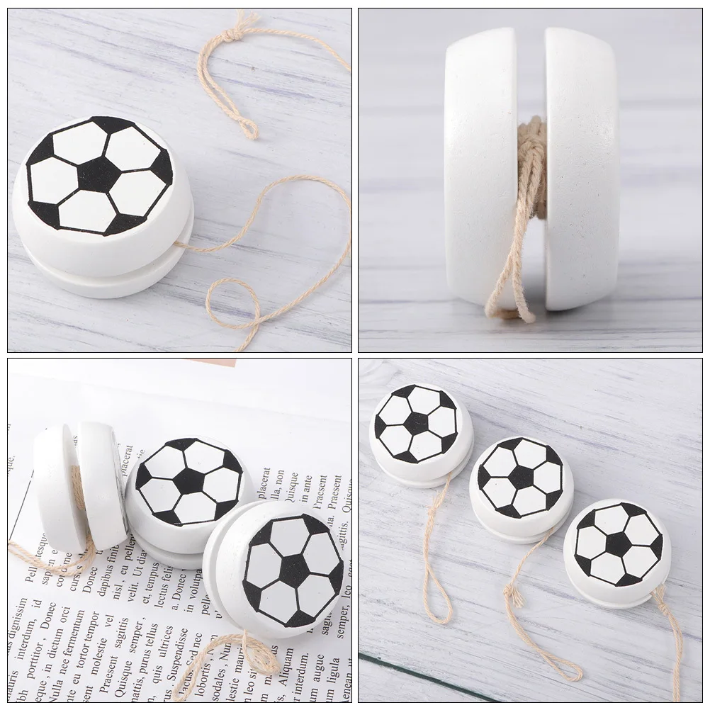 5pcs Wooden For Kids High-Quality Finger Wrist Strength Training Portable Colorful Children'S Yoyo Gift Durable