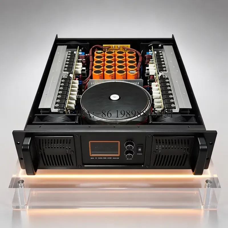 WMWMNU Class TD Professional Power Amplifier 2 Channel 3000W Per Channel Stereo PA AMP for Subwoofer 2Ohm 4Ohm 8Ohm Stage