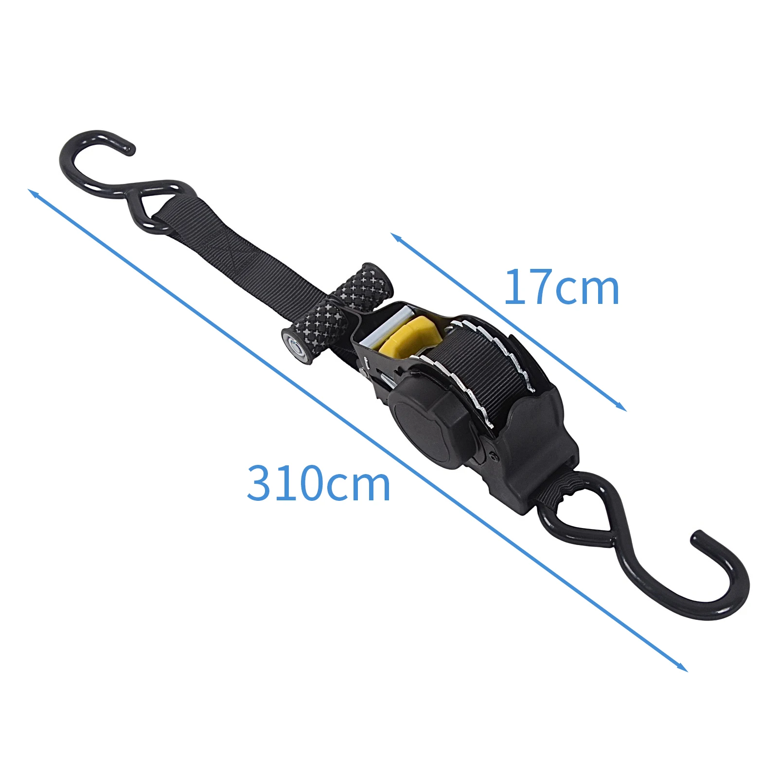 1PC Retractable Auto Ratchet Tie down Straps With Chain Hook Strap Automatic Shrink Bundle Tape Retractable Belts Luggage Straps
