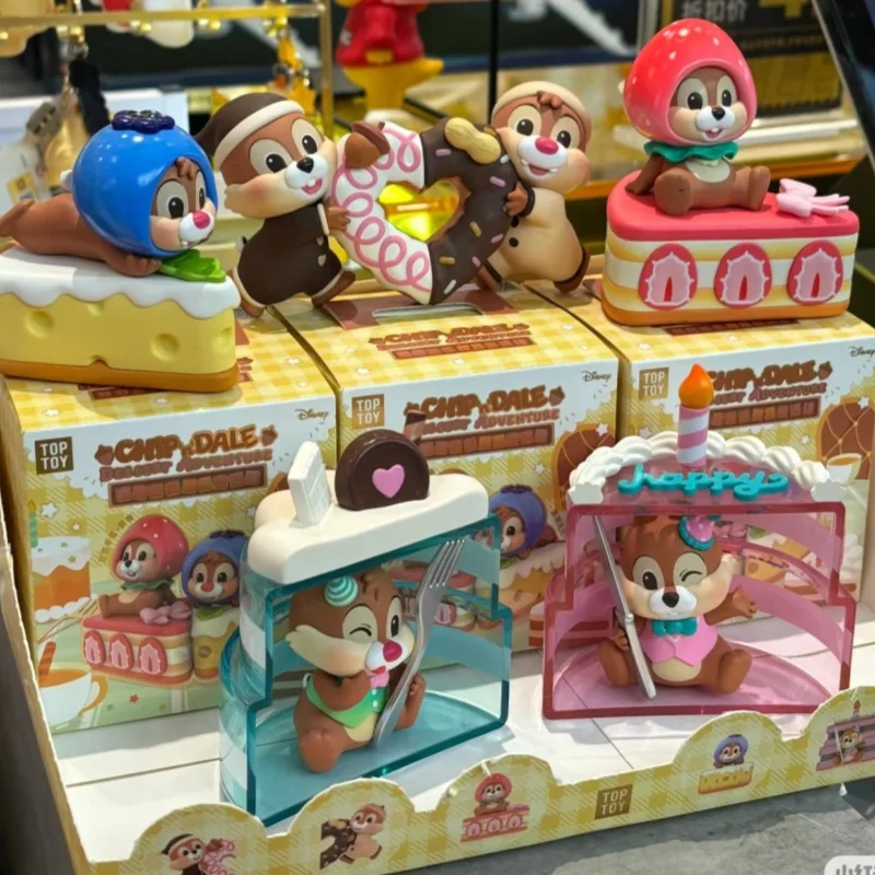 New Genuine Blind Box Disney Chip&Dale Dessert Adventure Series Mystery Box Trendy Toy Figures Birthday Surprise Gift