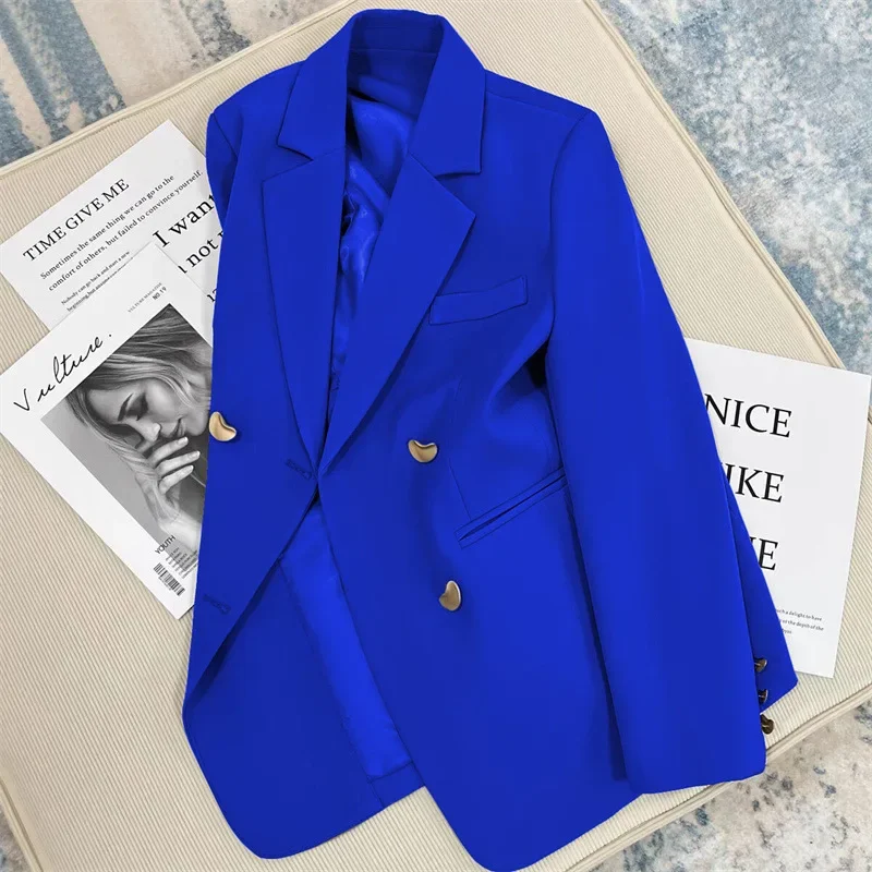 Spring and Autumn New Korean Fashion British Style Solid Blazer Women Clothing French Texture Fashion Small Suit Coat Women