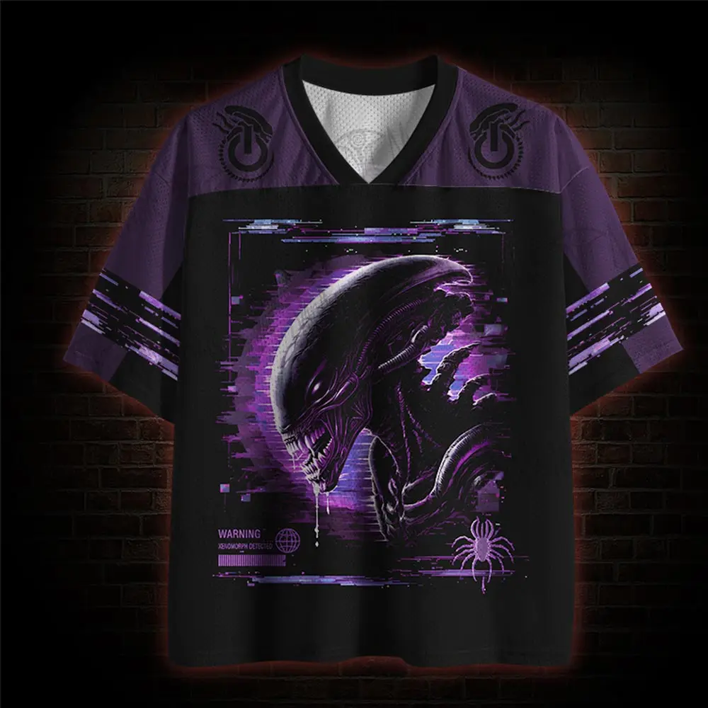 2026 New Nordic Mythical Theme Sports Fashion Short Sleeve V-neck Street View Clothing Mythical Fan Gifts T-shirt   Halloween