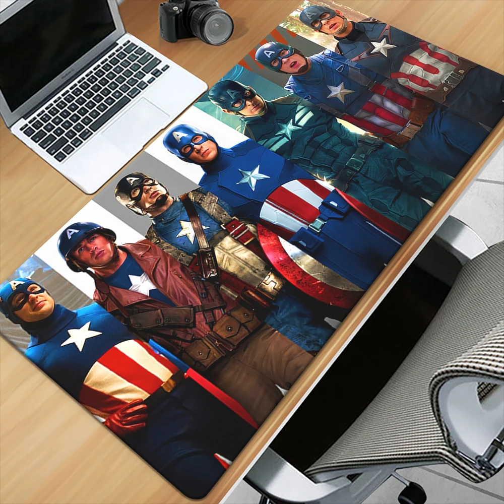 Superhero Captain America Mouse pad,table mat,gamer,Keyboard Gaming Accessories,Computer,gift,decor table,cup coaster,placemat