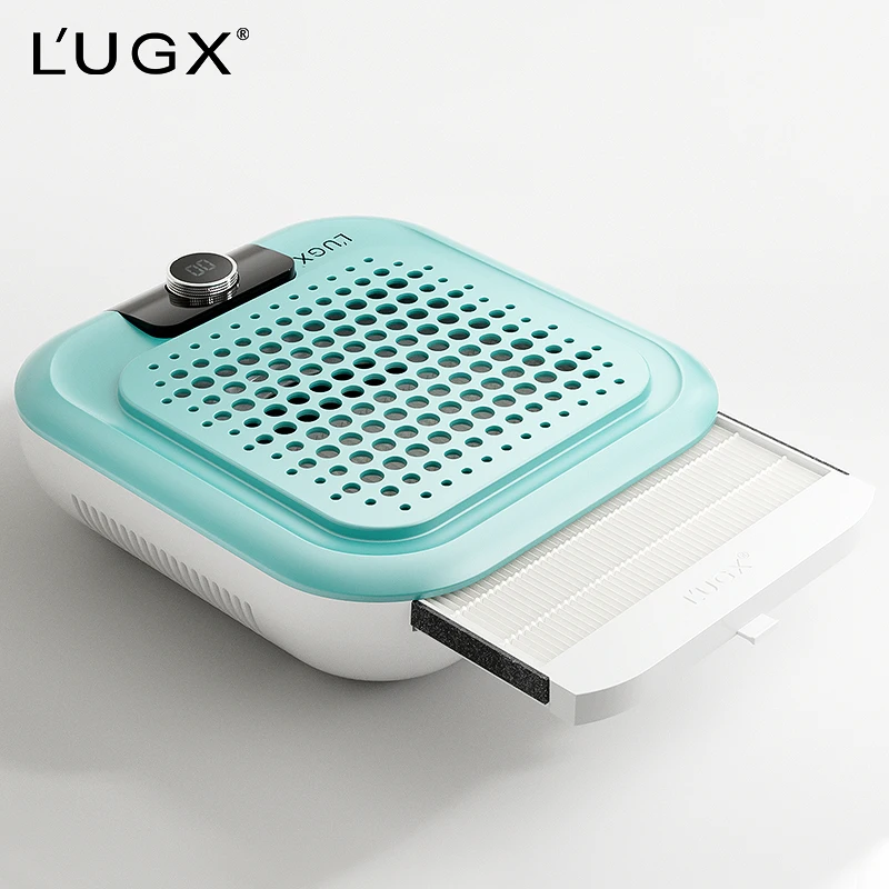 LUGX 48W Strong Brushless Recargable Nail Vacuum Cleaner Machine Professional Cordless Rechargeable Nail Dust Collector