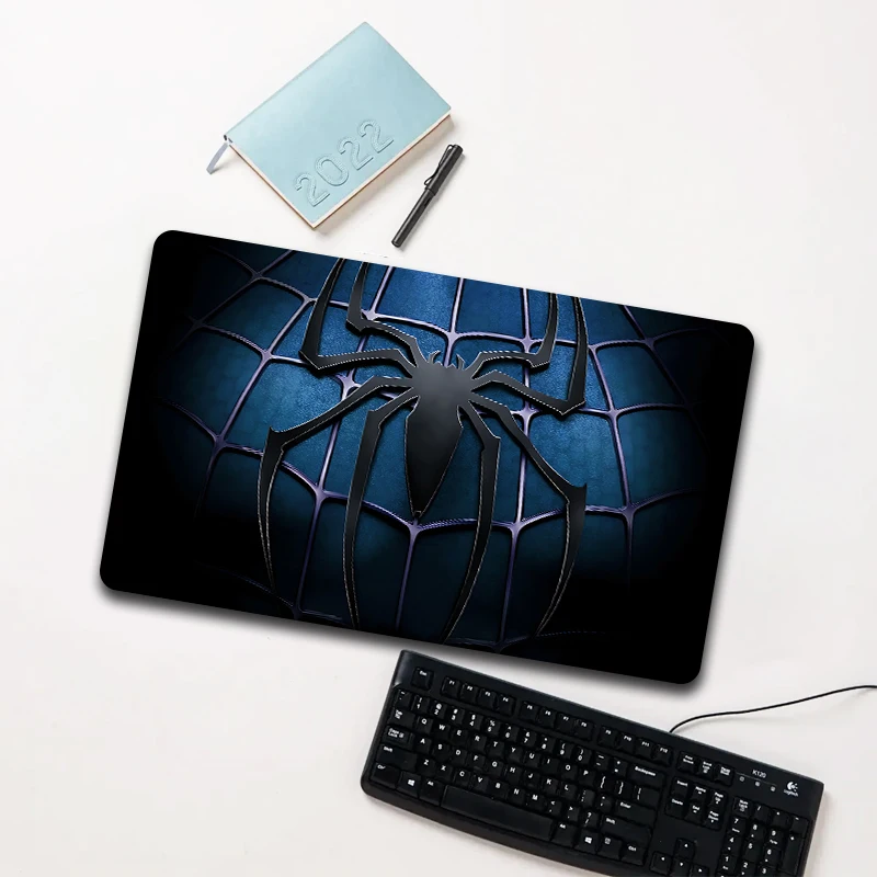 

Marvel Spider-Man Blue Web Black Mouse Pad Large Non-slip Waterproof Desk Mat for Computer Laptop