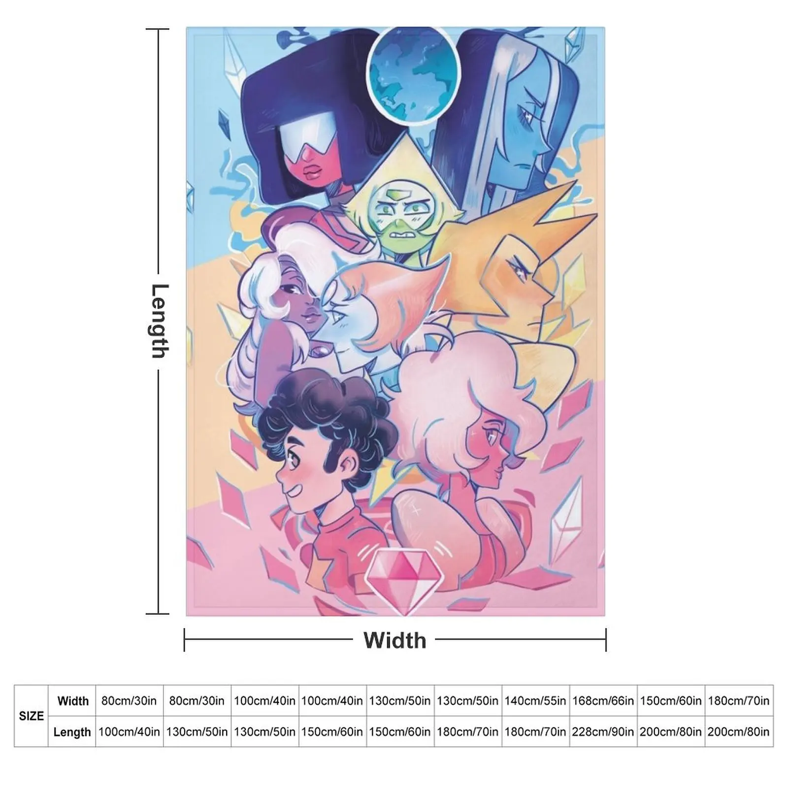steven universe Throw Blanket Kid'S Beautifuls Luxury Thicken For Decorative Sofa Summer halloween Blankets
