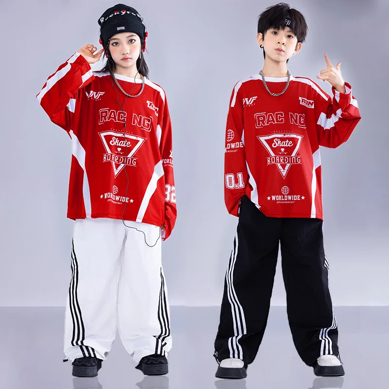 Boys Girls 2 Piece Tracksuits Sets T-shirt Pant Kids Streetwear Sport Suits Tshirt Trousers Children Show Clothing Costumes