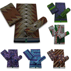 Latest High Quality Original 100% Cotton Ankara Wax Guaranteed Veritable African Real Wax Print Fabric Soft Diy Pagne Batik
