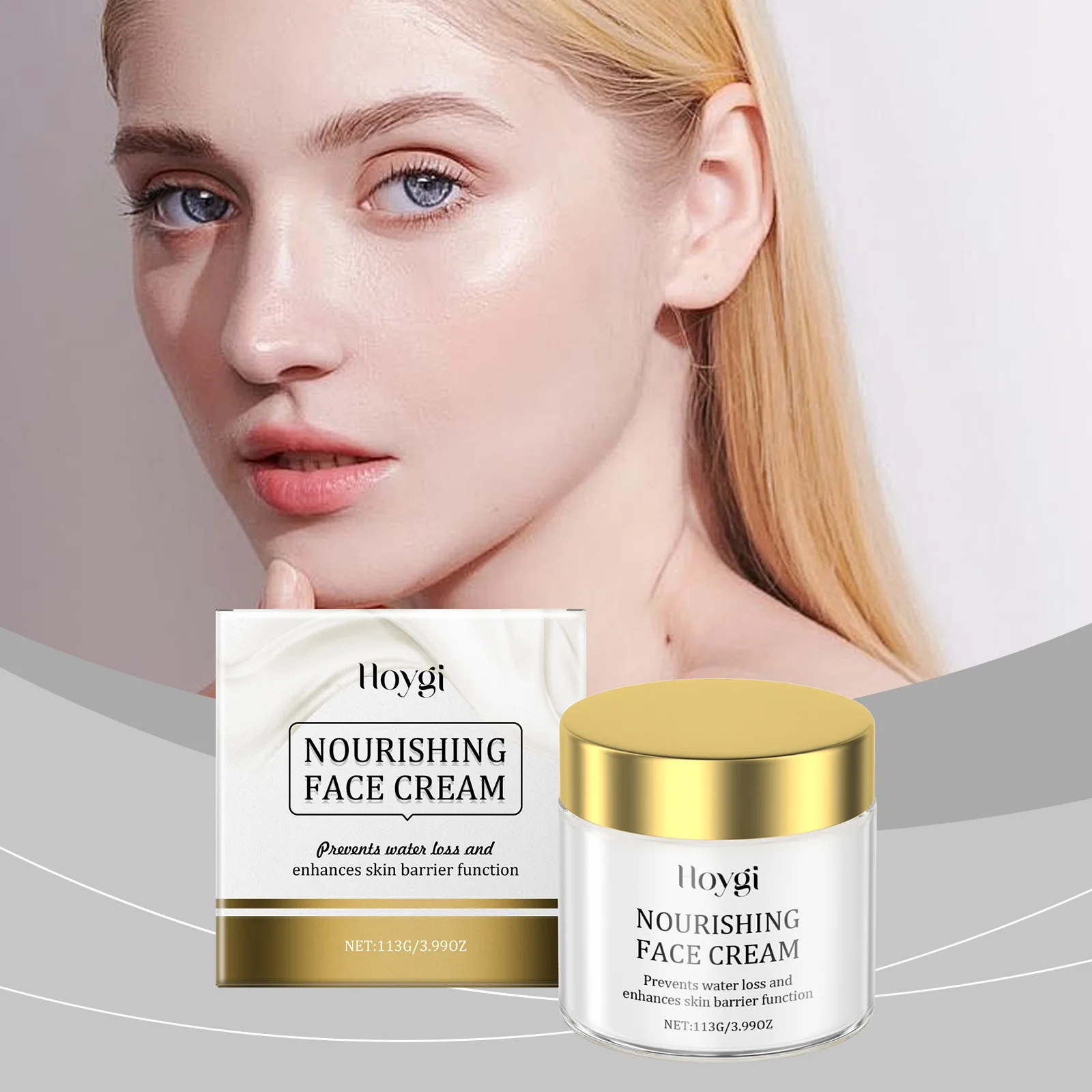 HOYGI Moisturizing Cream Balancing Water and Oil Fine Pore Delicate Skin Nourishing and Rejuvenating Cream Improves Dry Skin