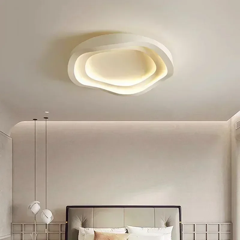 LED Ceiling Chandelier Nordic Simple Round Ceiling Lights Living Dining Room Bedroom Corridor Home Indoor Nordic Lamps Lighting