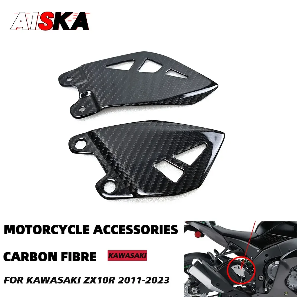 

Heel Guards Rearset Footrest For KAWASAKI ZX-10R ZX 10R 2011 - 2023 Motorcycle Accessories 3k Carbon Fiber ZX10R 2022 2021 2020