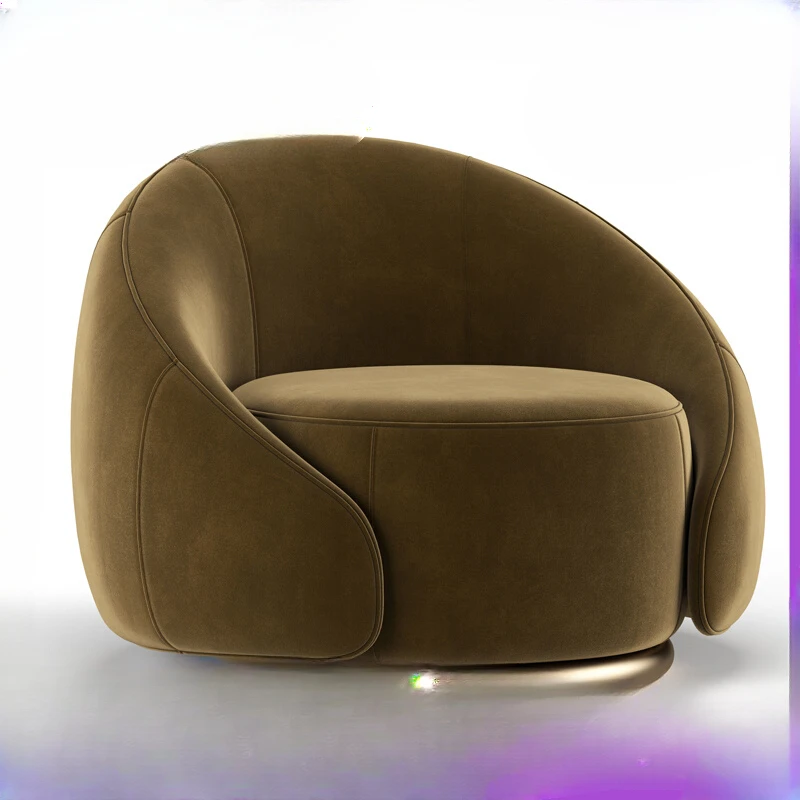 

Single sofa chair light luxury lazy Internet celebrity Nordic living room Italian modern simple tiger chair