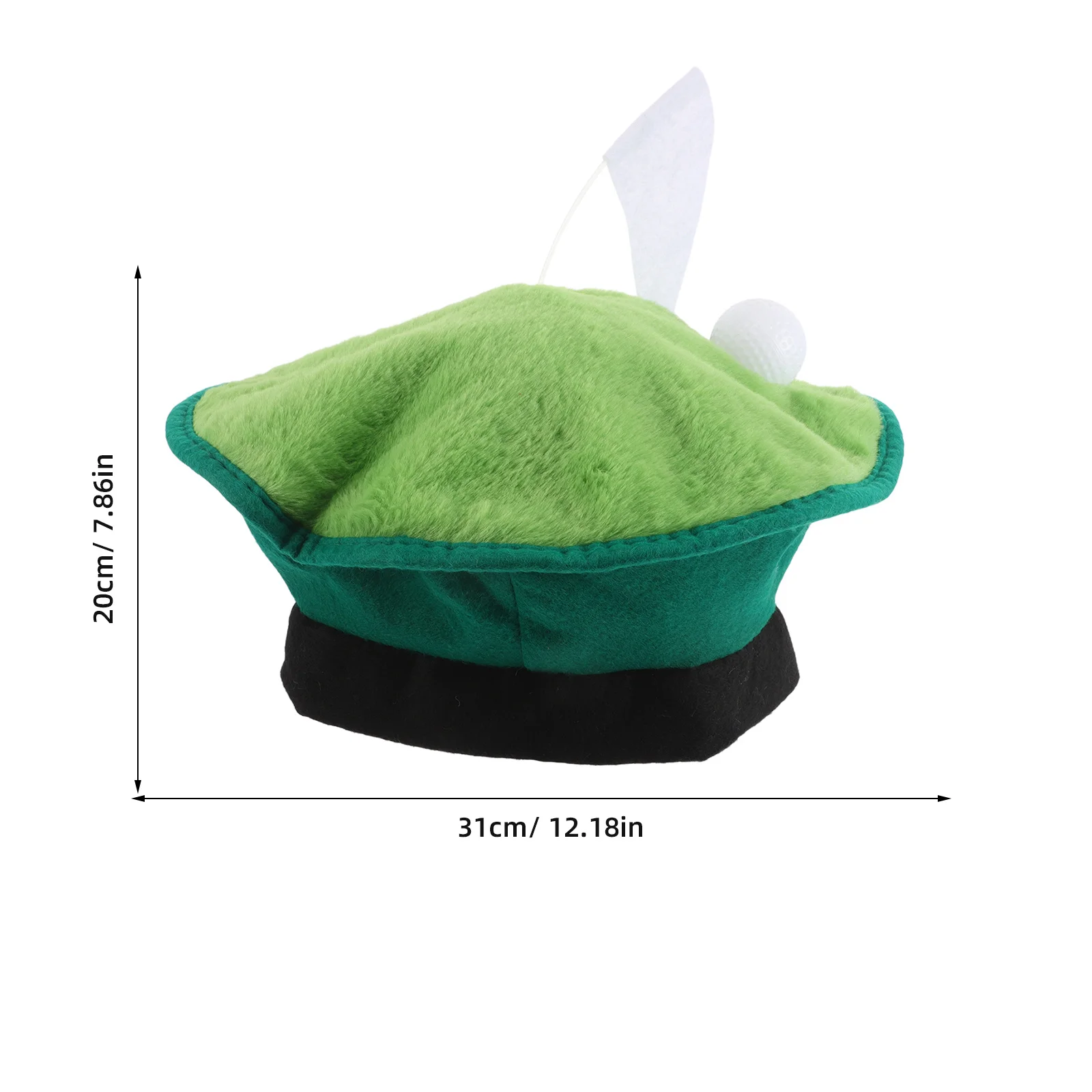 قبعة جولف بيريه خفيفة الوزن قابلة للتنفس، مناسبة عالميًا، إكسسوارات جولف رياضية، قبعة حفلات لتزيين العلم للرجال والنساء