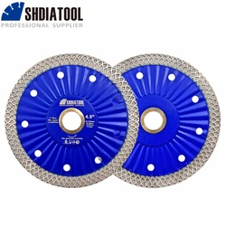 SHDIATOOL-hoja de sierra de diamante, disco de corte, azulejo, piedra de granito, porcelana, prensado en caliente, placa de 4,5 pulgadas, diámetro de 115mm, 1/2/3/5 Uds.