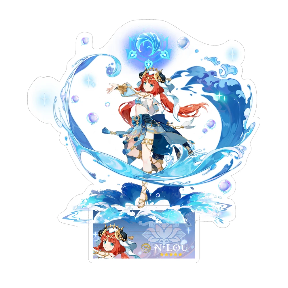 Odette Nicole Columbina Arlecchino Anime Genshin Impact Acryl-Modell Furina Mavuika Sammlerstück Desktop-Dekoration Schlüsselanhänger Geschenk