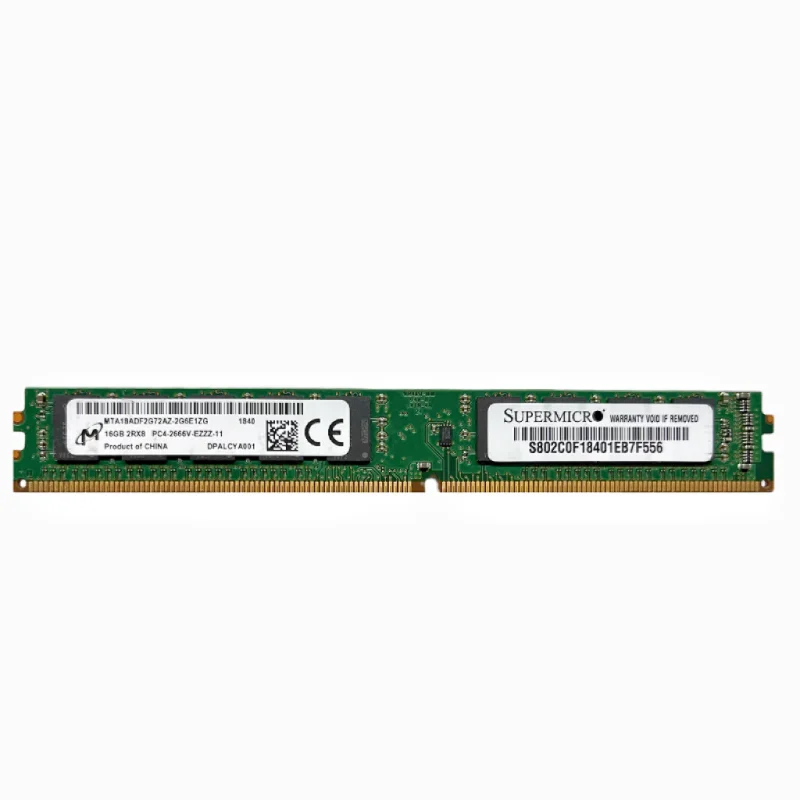

Micron DDR4 ECC RAMs 16GB 2666MHz Server Memory 16gb 2RX8 PC4-2666V-EZZZ-11 Server ECC computer memory 1.2V
