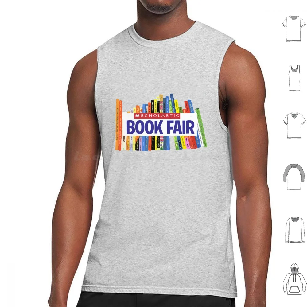 Scholastic Book Fair Logo Tank Tops Vest Sleeveless Books Book Book Fair Scholastic Reading Read School Childhood