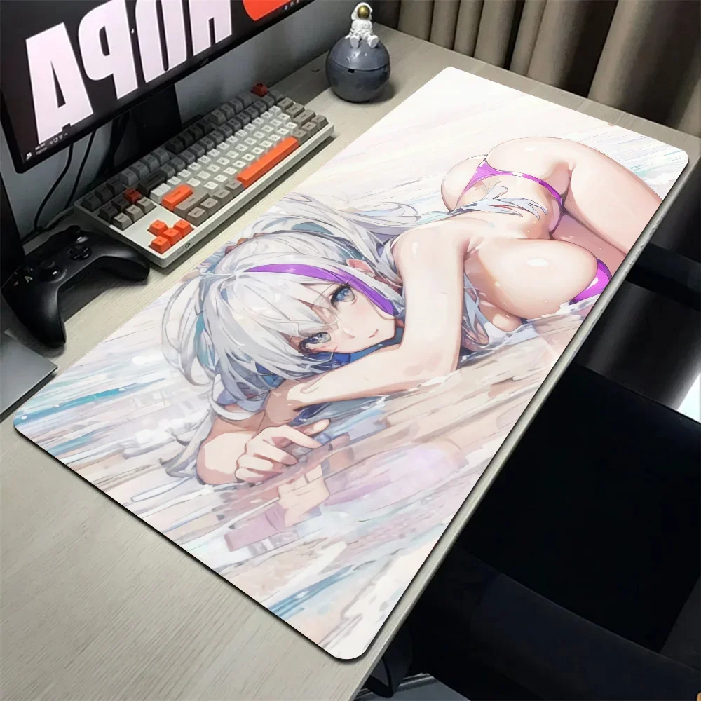 1pc Unzen Azur Lane Game Anime Floor Mat Mouse Mat Desk Mat With Pad Gaming Accessories Prime Gaming XXL