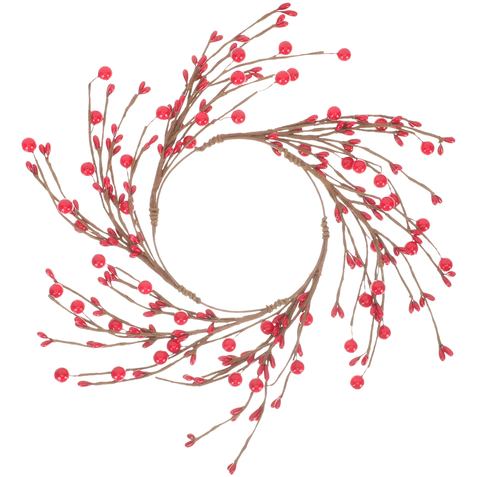 

Christmas Wreaths Red Berried C Rings Decor Holiday naments Party Door Hanger Festive Christmas decor c rings for pillars