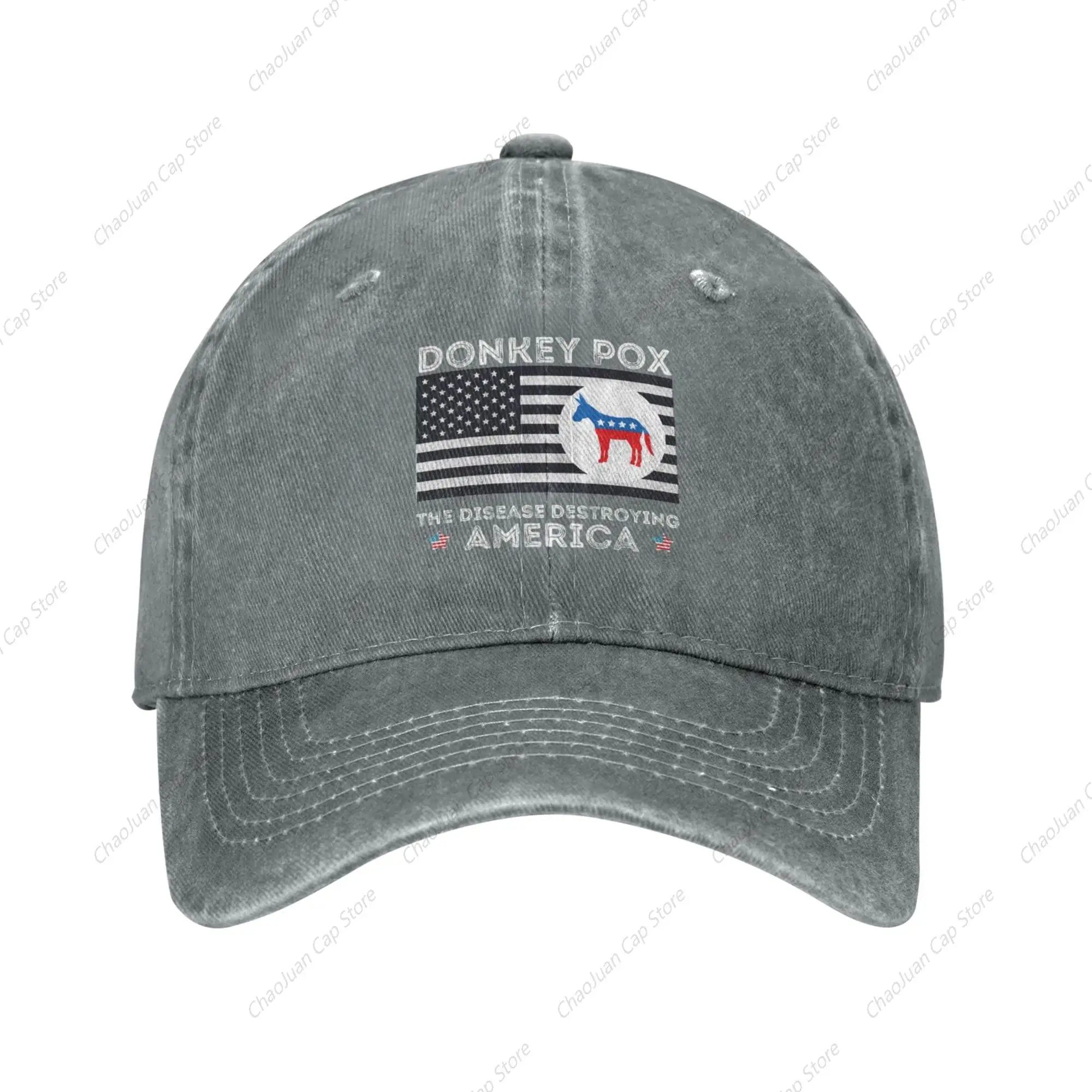 Joe Biden Sucks Donkey Pox The Disease Destroying America Hat Adjustable Trucker Sun Baseball Cap Unisex