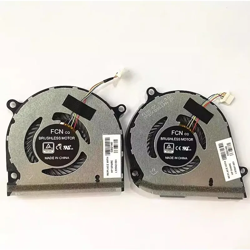 Original New CPU GPU Fan for HP Envy X360 15-DS 15-DR 15M-DR/DR0004 15M-DS/DS0011 TPN-W142 TPN-W143 L53541-001 L53542-001