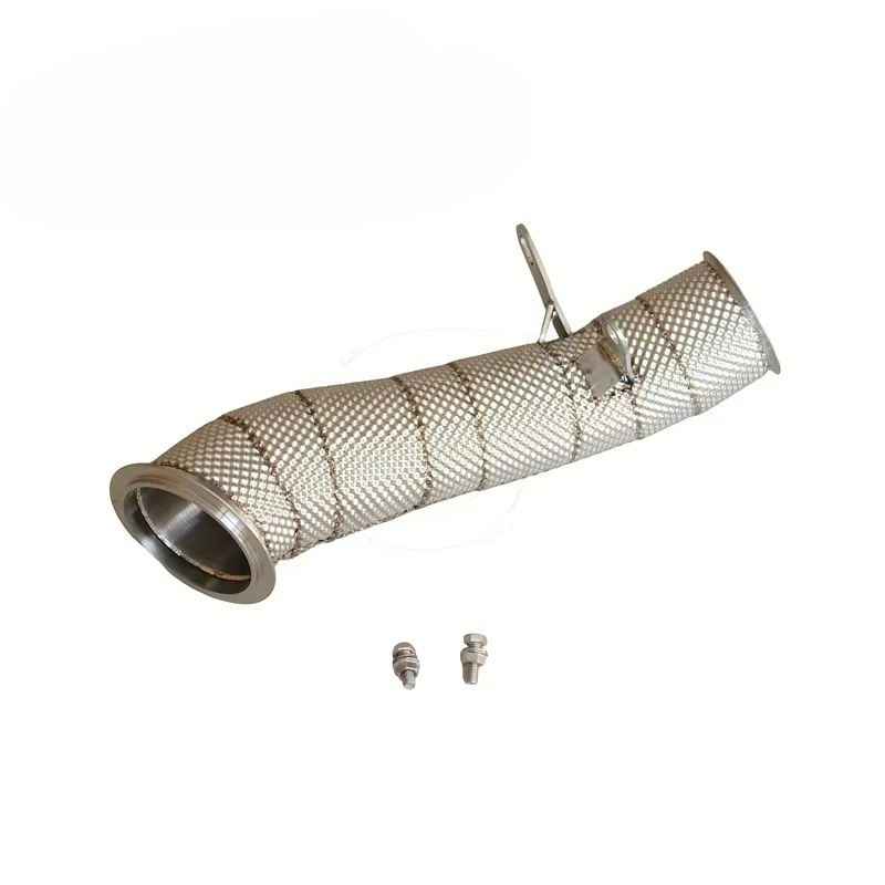 

Даунпайп для BMW F22 F32 F33 435xi 435i M235i M235xi 2013+ EWG F87 M2 2016+ с теплозащитным экраном