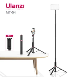 ULANZI MT-54 Metal Extend Tripod Light Stand Photography Light Bracket With Phone Holder for Phone LED Video Light Lamp