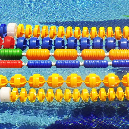 Standard Swimming Pool Lane Divider 25 Meter Colorful Anti Wave Lane Rope Swimming Pool