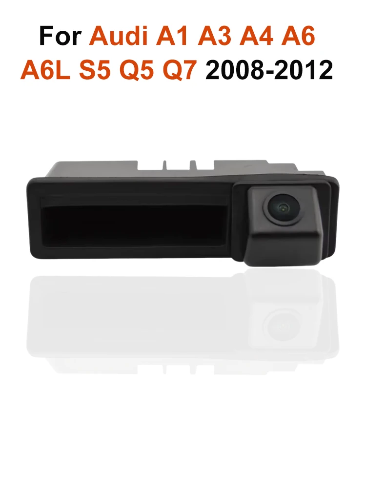 Kamera cofania do Audi A1 A3 A4 A6 A6L S5 Q5 Q7 2008 2009 2010 2011 2012, montowana w uchwycie klapy bagażnika, kąt widzenia 170 stopni. ° Wodoodporna kamera — 2